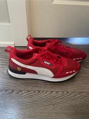 Puma x Porsche Men’s Red Casual Lace-Up Sneakers